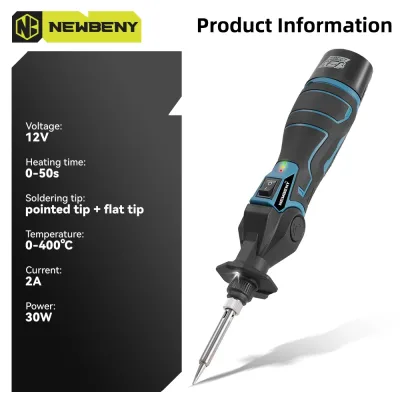 Fer à souder sans fil 30 W, 2 pointes – image 2