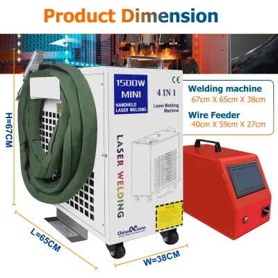 Machine de soudage laser 1500 W, tête laser – image 2