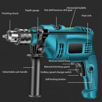 Perceuse à percussion électrique 1500 W – image 2