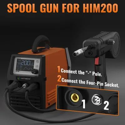 Pistolet à bobine pour soudage MIG, 3 m – image 3