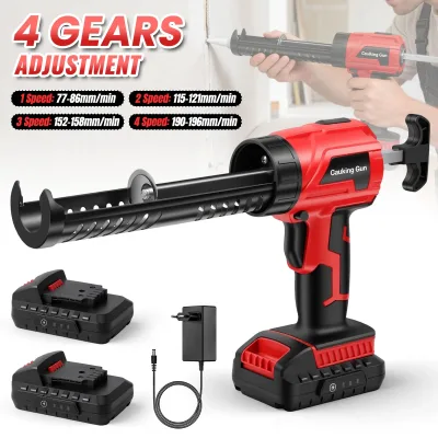 Pistolet à mastic sans fil 4 vitesses