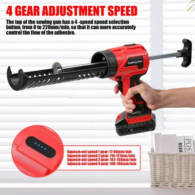 Pistolet à mastic sans fil 4 vitesses – image 2