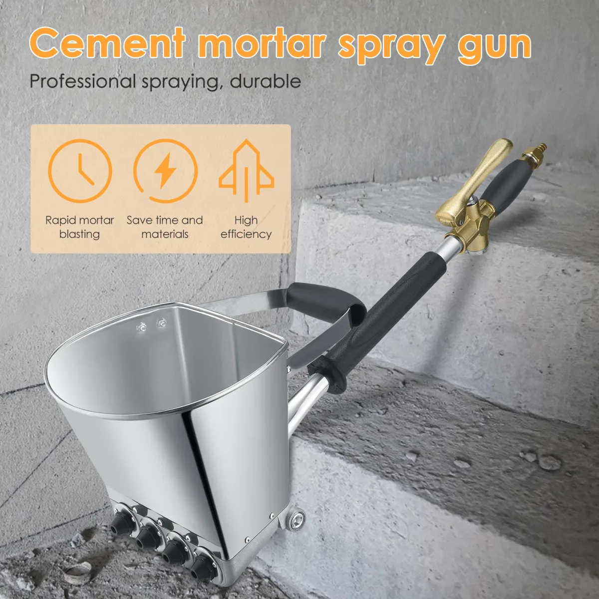 Pistolet à mortier pneumatique à main