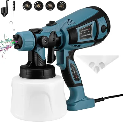 Pistolet à peinture électrique 4 buses 3 modes