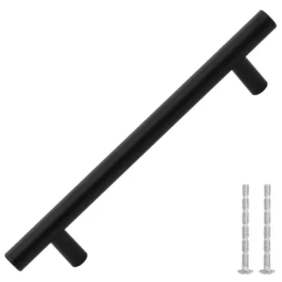 Poignées de placard noires en acier inoxydable – image 3