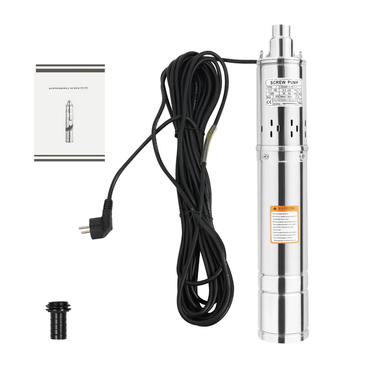 Pompe de puits profond en acier inoxydable